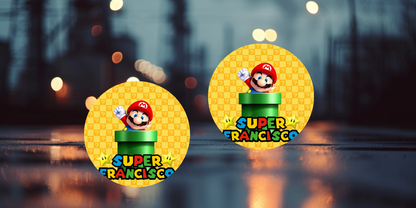 Impresiones de sublimación de posavasos de Super Mario (8 por página)