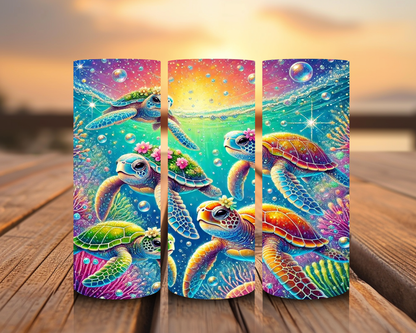 Inspirado en las impresiones de sublimación de tortugas