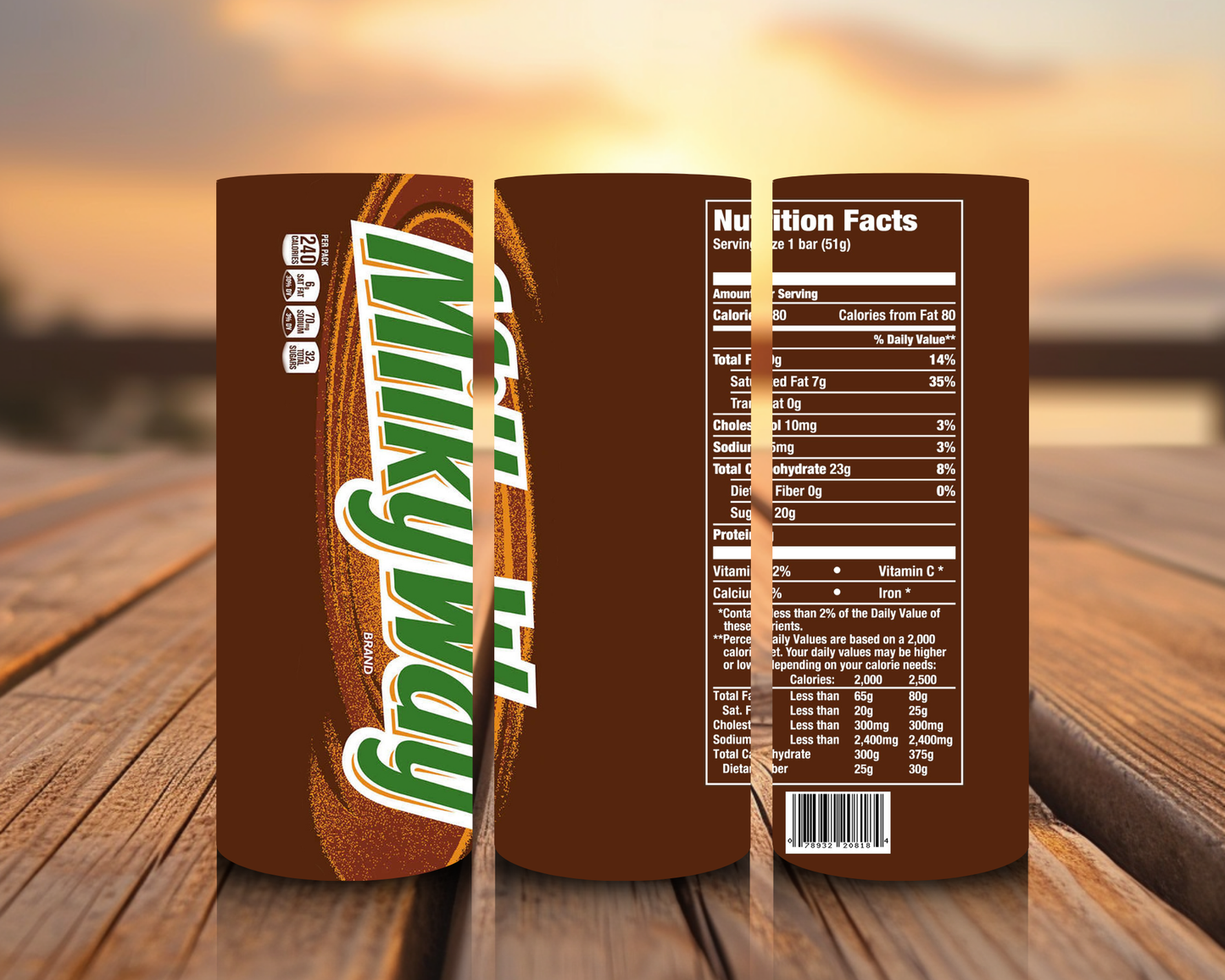 Inspirado en impresiones de sublimación de snacks