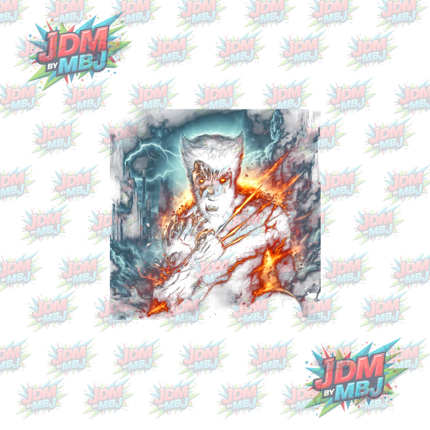 Iron On - Superhero Halftone DTF