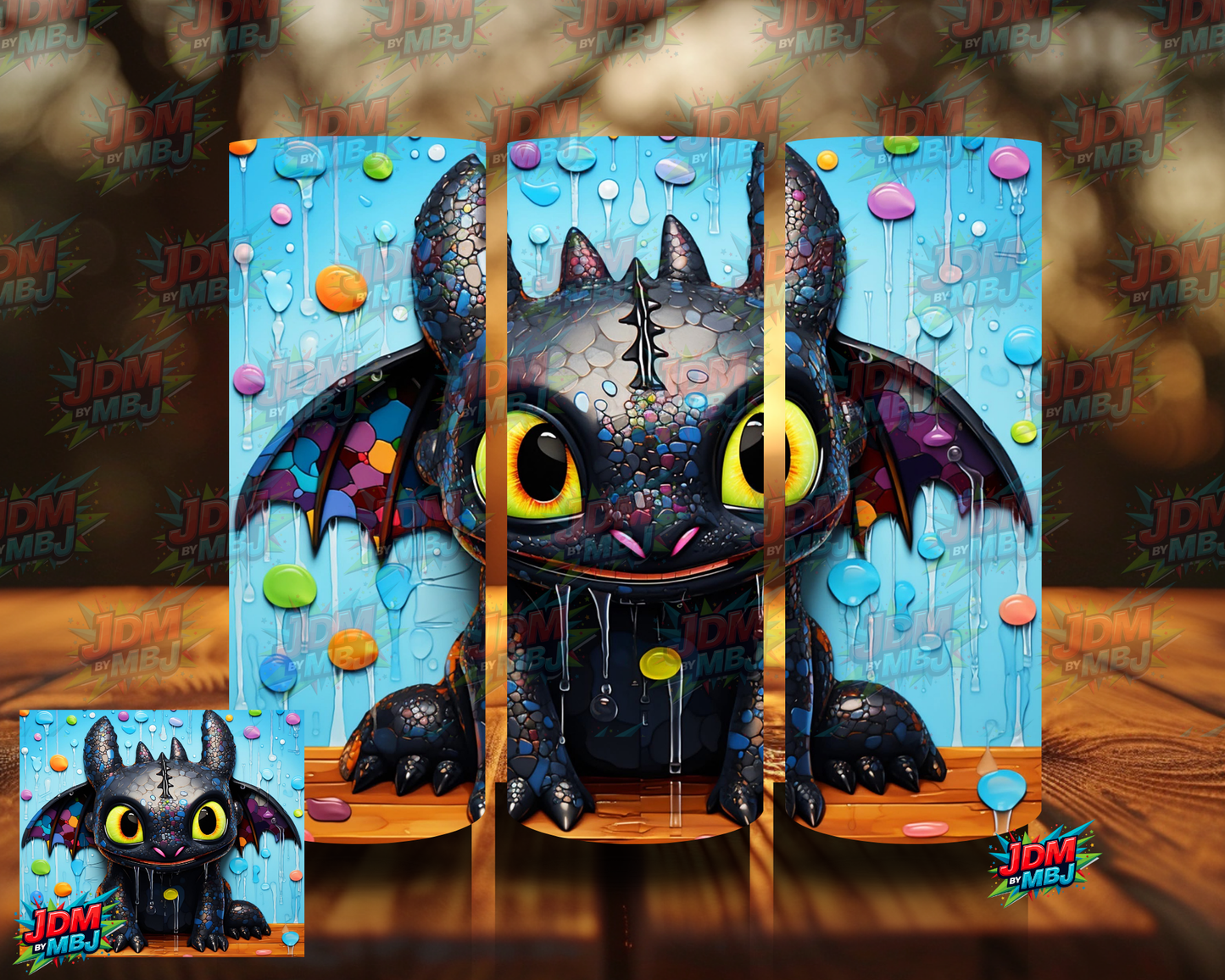 Inspired by Toothless Sublimation Prints