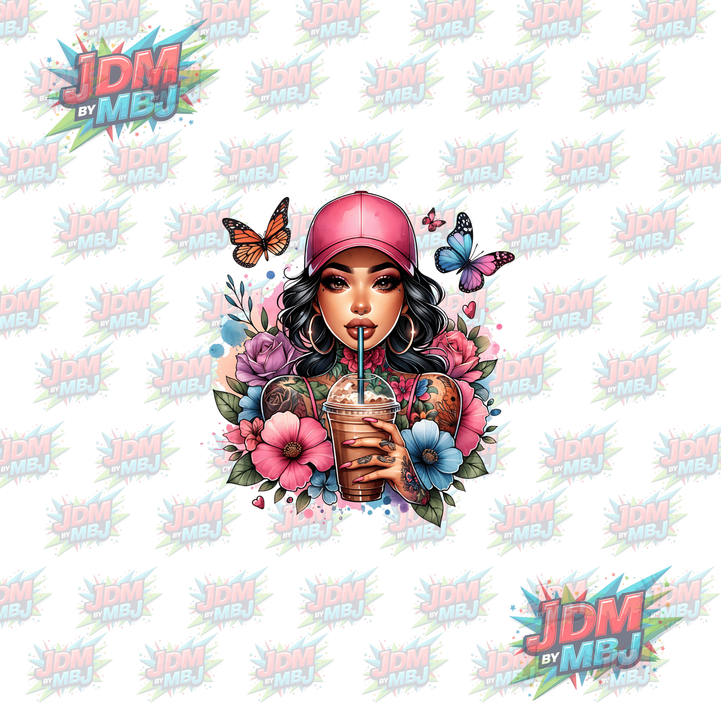Iron On - Tattoo Girl DTF