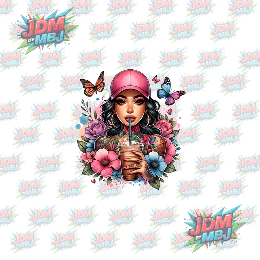 Iron On - Tattoo Girl DTF