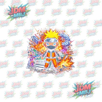 Iron On - Naruto 'Halftone' DTF