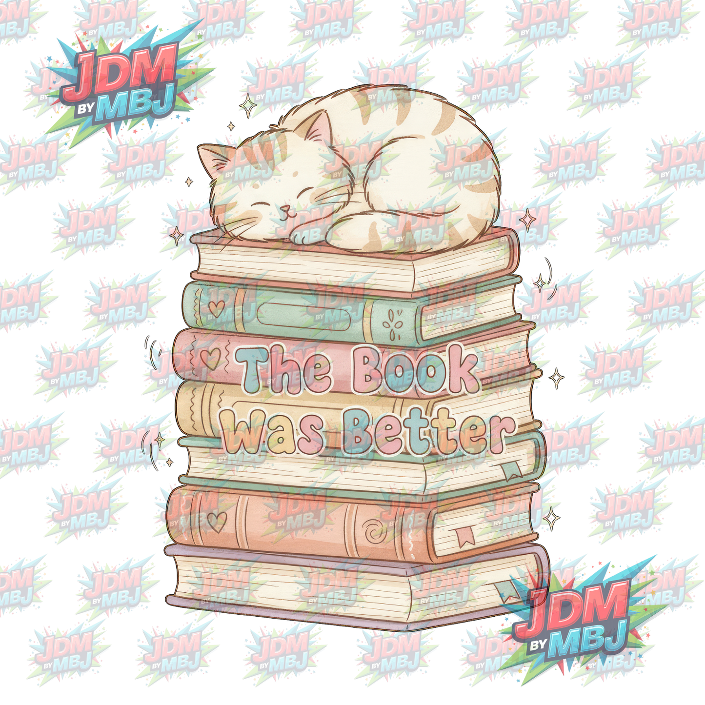 Iron On - The Book Was Better DTF 20cm
