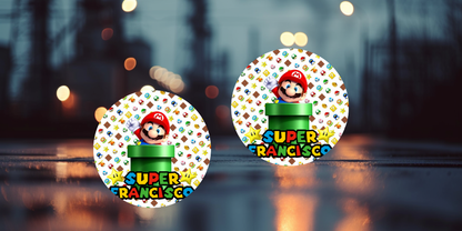 Impresiones de sublimación de posavasos de Super Mario (8 por página)