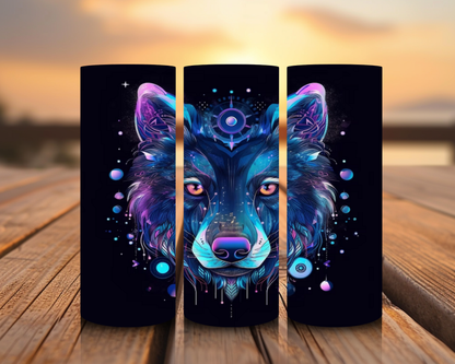 Inspirado en impresiones de sublimación de lobos