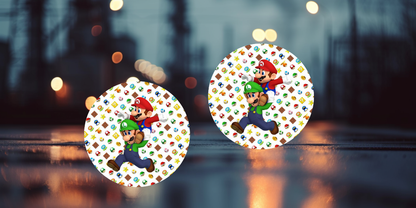 Impresiones de sublimación de posavasos de Super Mario (8 por página)