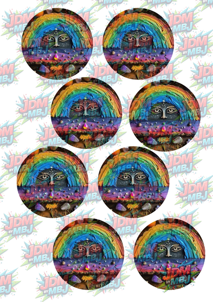 Impresiones de sublimación de posavasos para coche (8 por página)