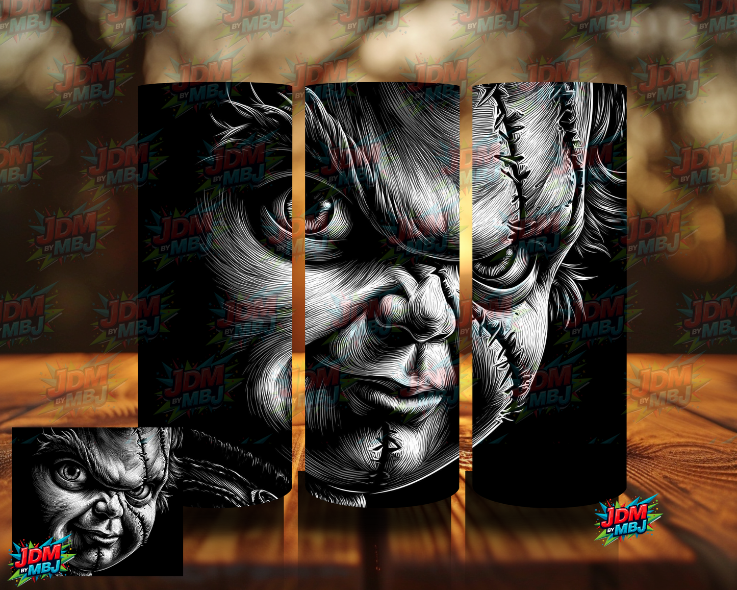 Inspired by Child's Play Black & White Sublimation Prints