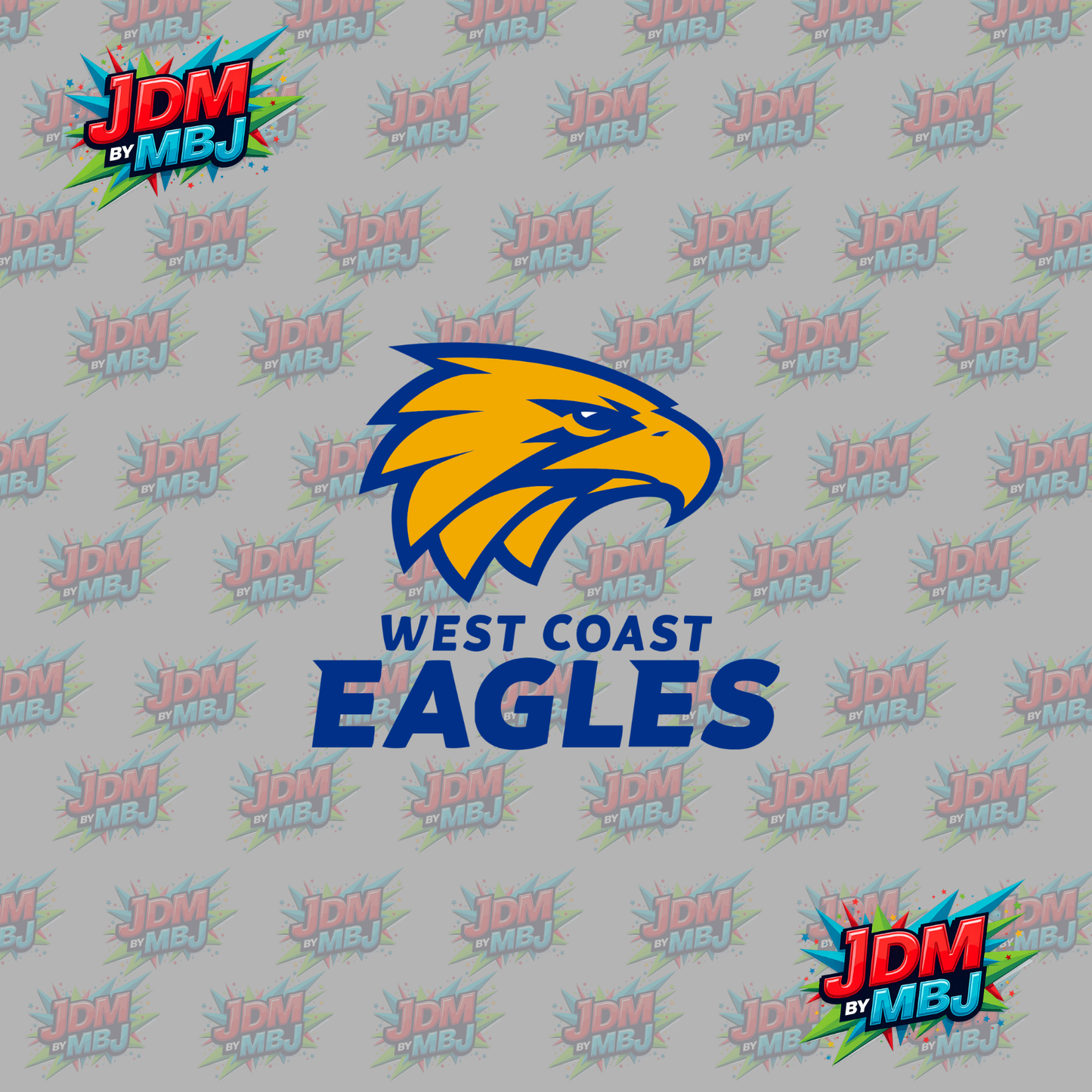 Iron On - West Coast Eagles "AFL" DTF 20cm