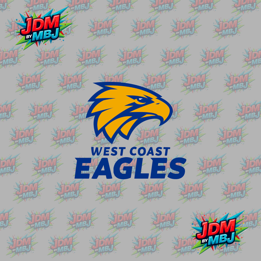 Iron On - West Coast Eagles "AFL" DTF 20cm