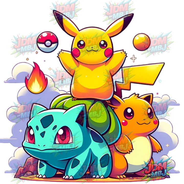Iron On - Pokemon  DTF 25cm