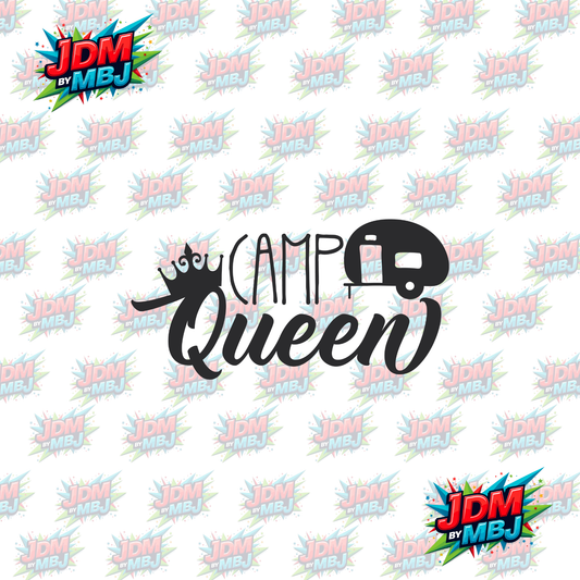 Iron On - CAMP QUEEN DTF 20cm