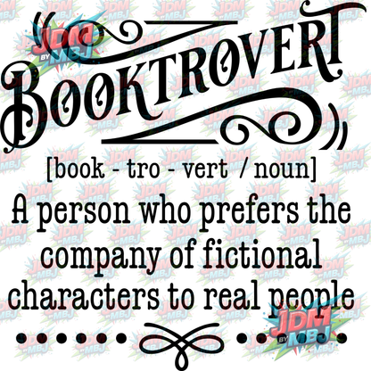 Iron On - BookTrovert DTF 20cm