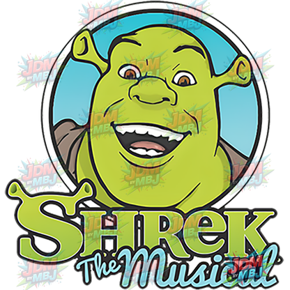 Vinilo termoadhesivo Shrek DTF de 25 cm