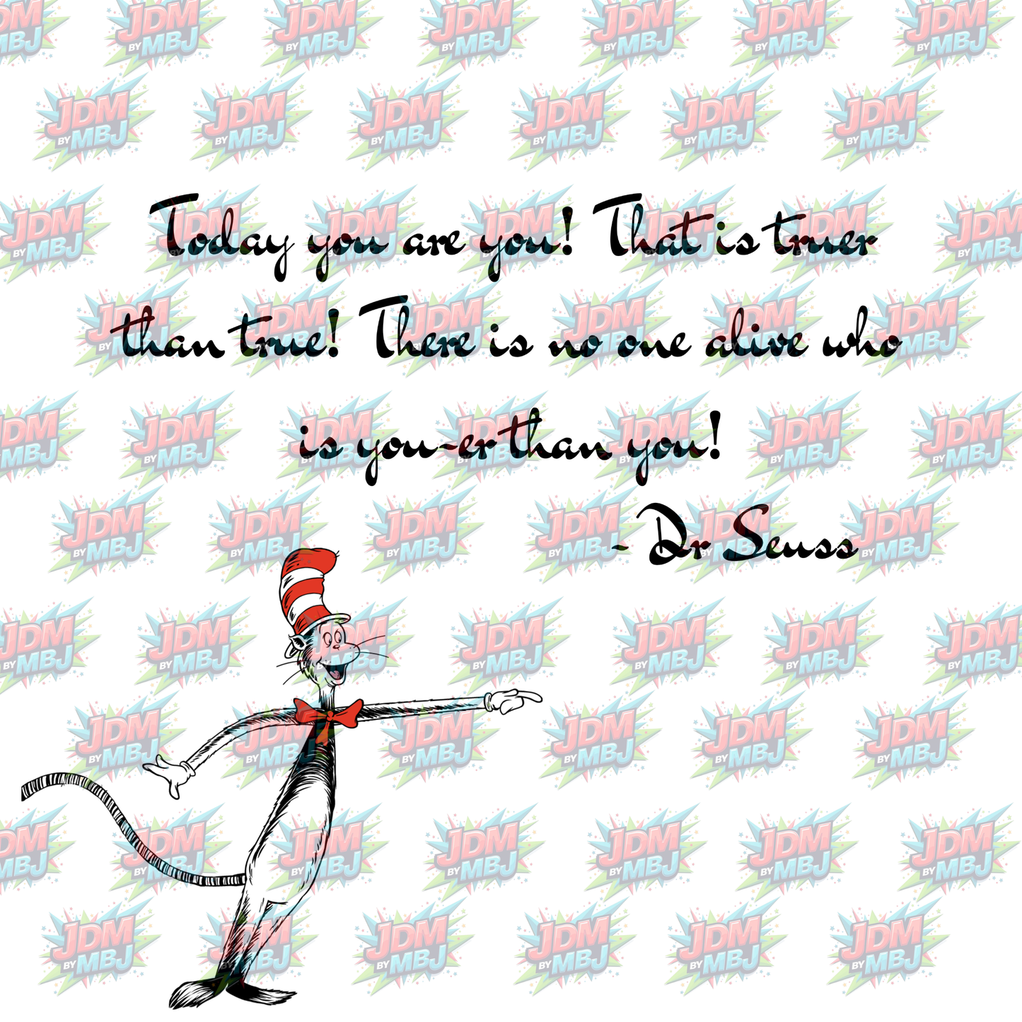 Inspired by Cat in The Hat Sublimation Prints