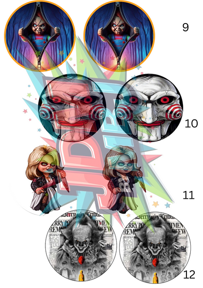 Impresiones por sublimación de posavasos para coche (8 por página)