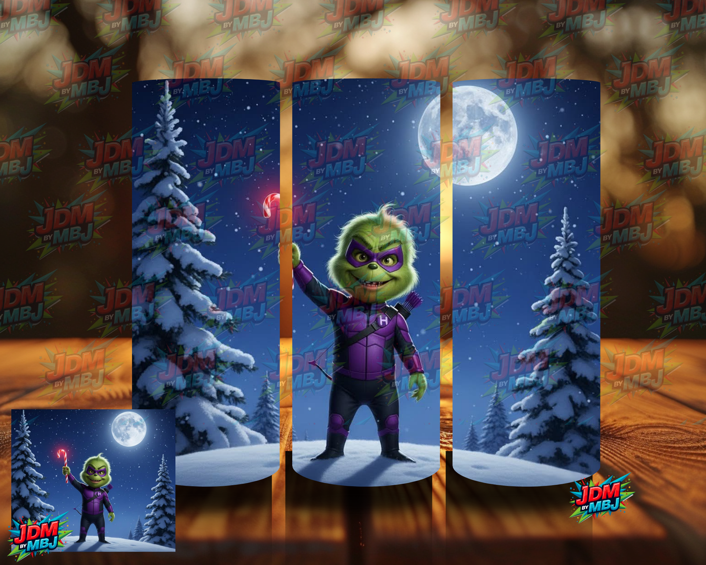 Inspired by Grinch Styled by Marvel/DC  Sublimation Prints