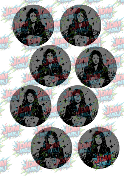 Impresiones de sublimación de posavasos para coche (8 por página)