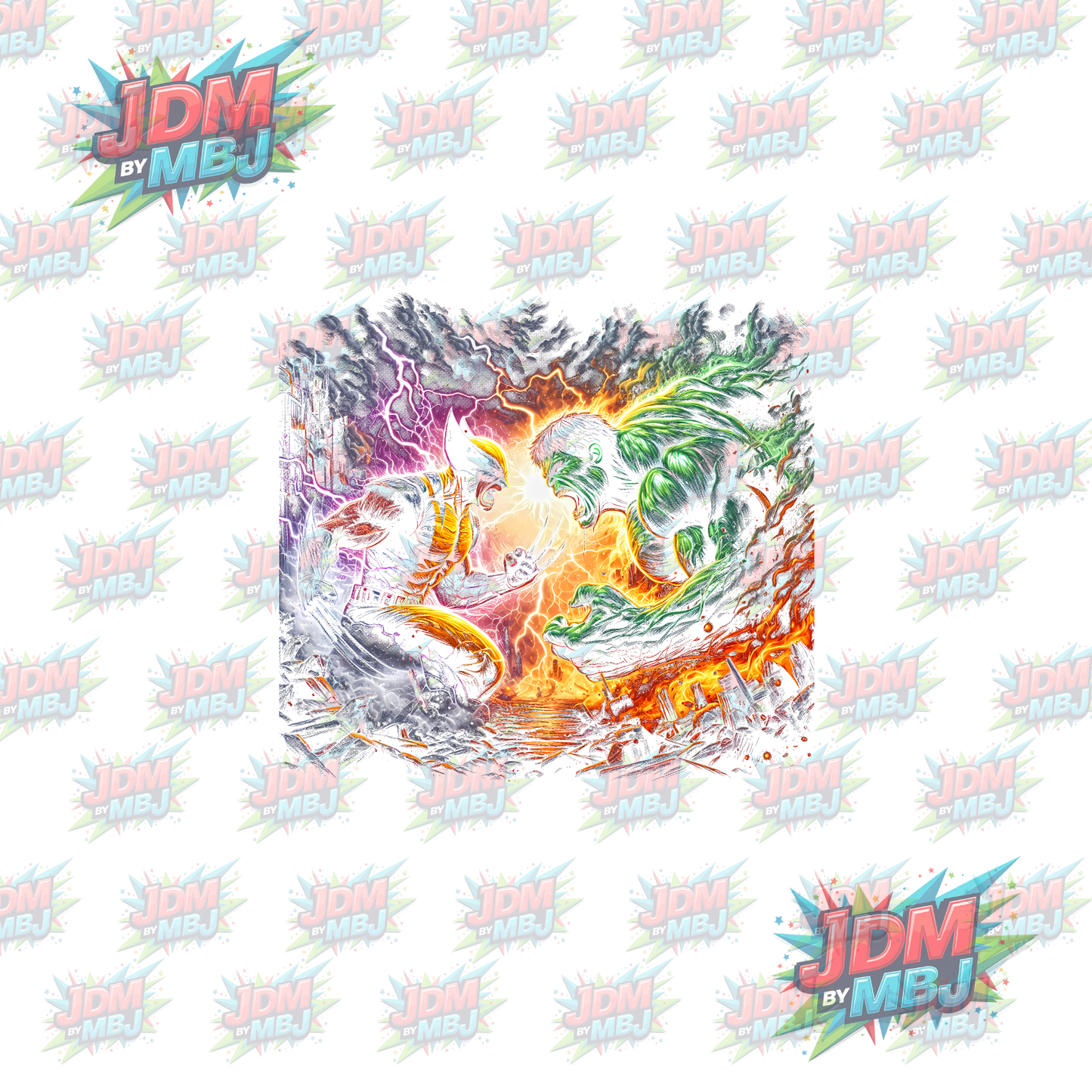 Iron On - Superhero Halftone DTF