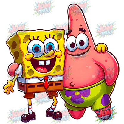 Bob Esponja Pantalones Cuadrados (DTF) - Planchado (25 cm)