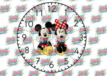 Clock Sublimation Prints- Inspired by Disney, Stitch & More