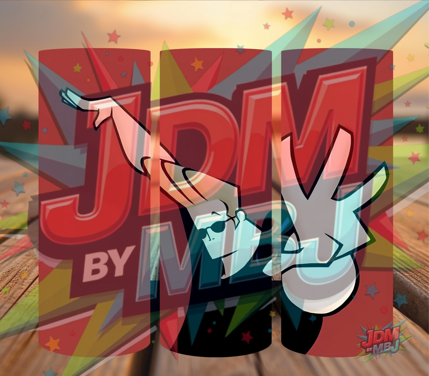 Inspirado en las impresiones de sublimación de Johnny Bravo