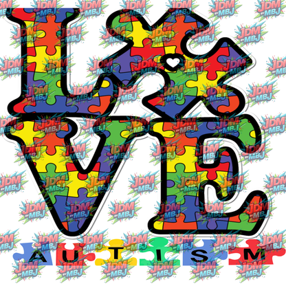 Inspired by Autism Awareness Sublimation Prints