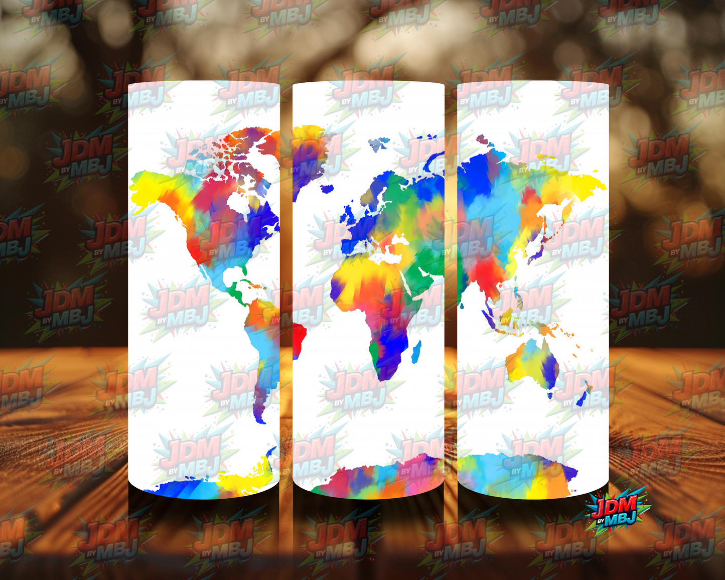Inspired by World Maps Sublimation Prints