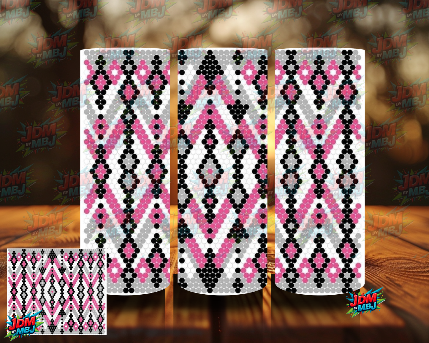 Rhinestone Sublimation Prints 20oz