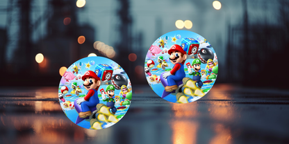 Impresiones de sublimación de posavasos de Super Mario (8 por página)