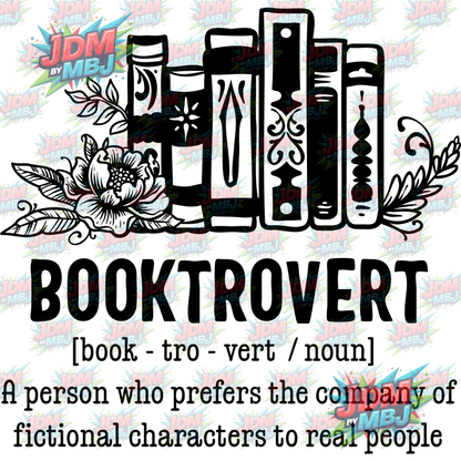 Iron On - BookTrovert DTF 20cm