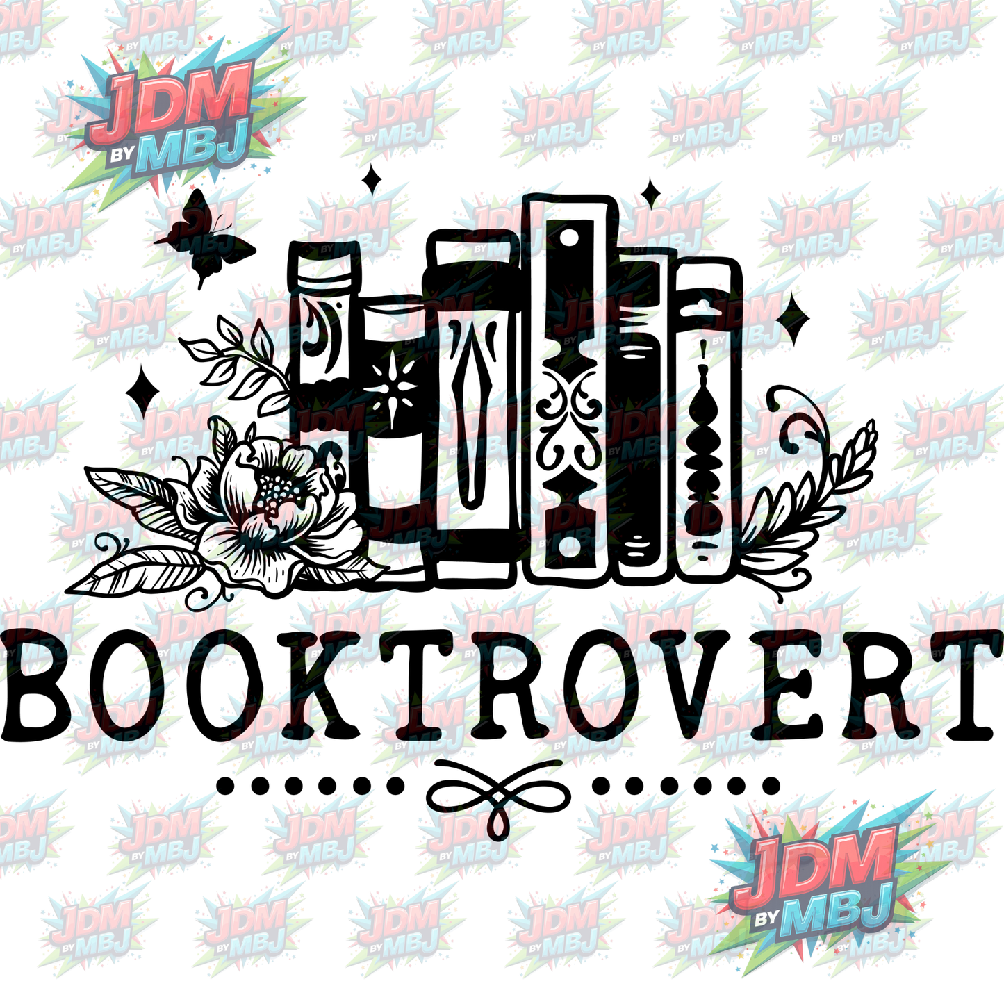 Iron On - BookTrovert DTF 20cm