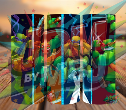 Inspirado en las impresiones de sublimación de las Tortugas Ninja Adolescentes