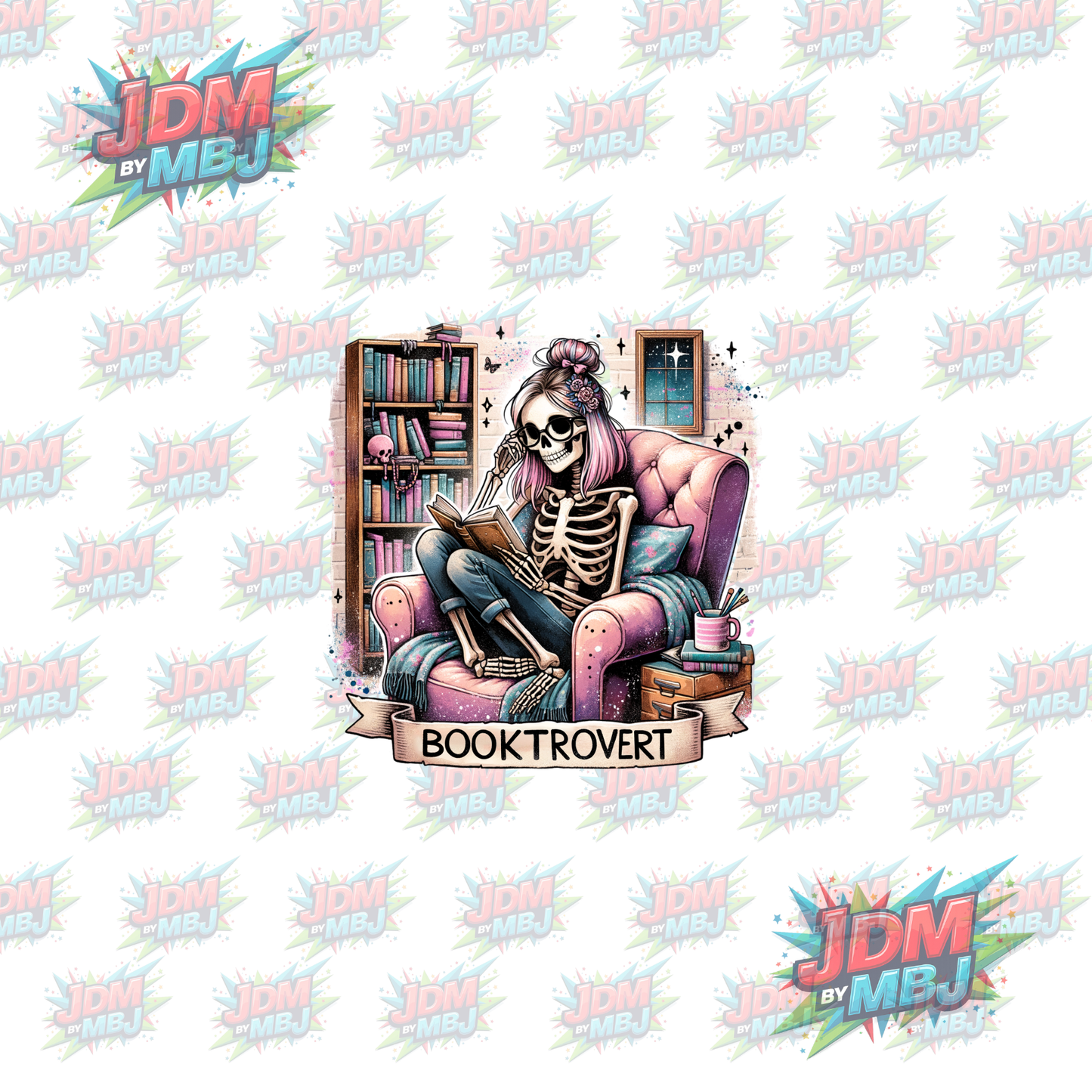 Iron On - Booktrovert DTF 20cm