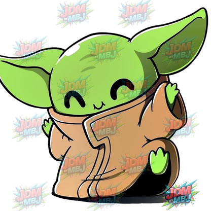 Vinilo termoadhesivo Baby Yoda DTF de 25 cm