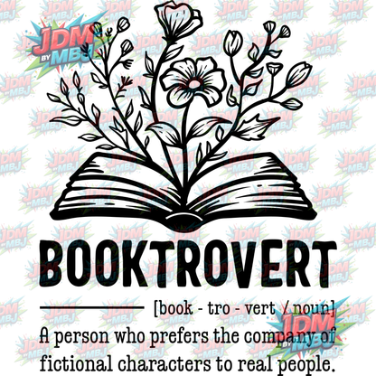 Iron On - BookTrovert DTF 20cm