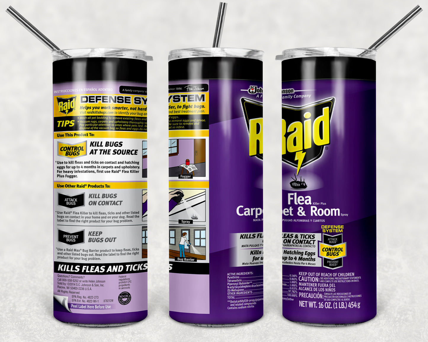 Inspired by RAID Spray Can's Sublimation Prints