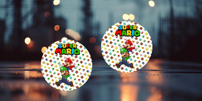Impresiones de sublimación de posavasos de Super Mario (8 por página)