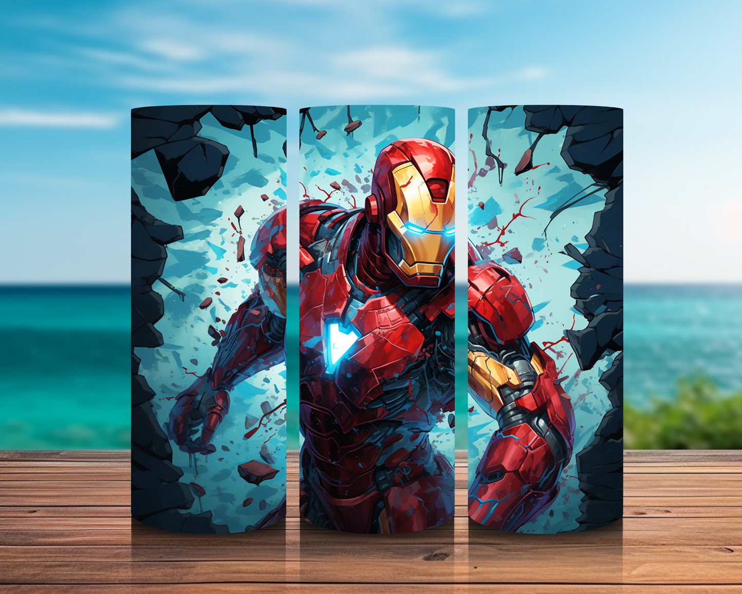 Inspirado en superhéroes 3D en impresiones de sublimación de pared