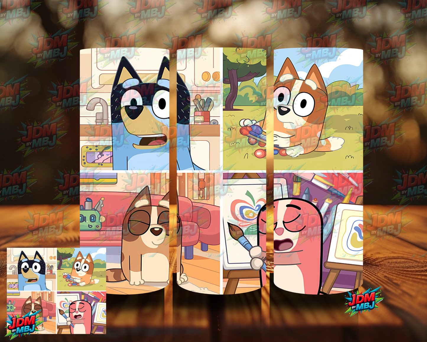 Inspired by Bluey Sublimation Prints