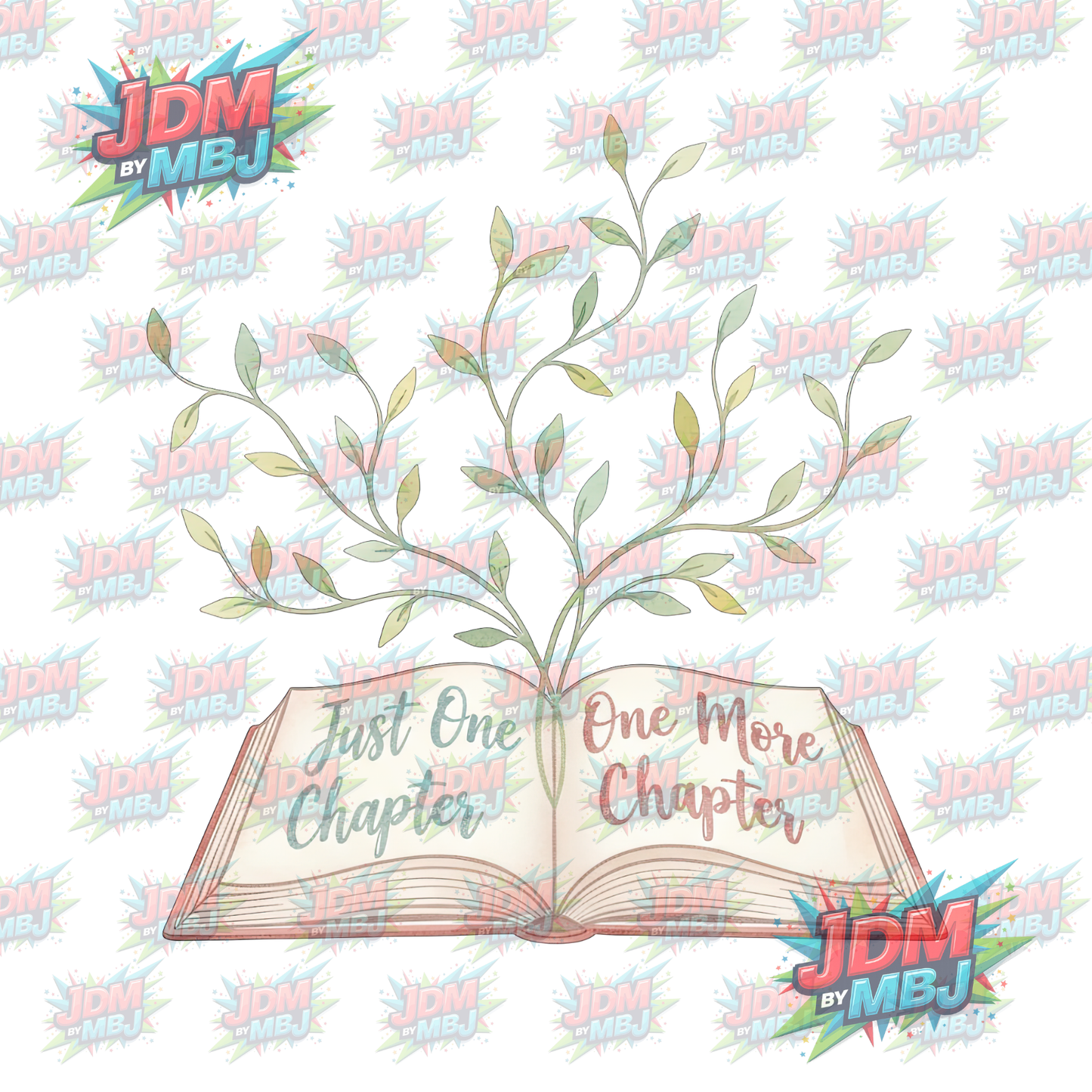 Iron On - Just One Chapter, One More Chapter DTF 20cm