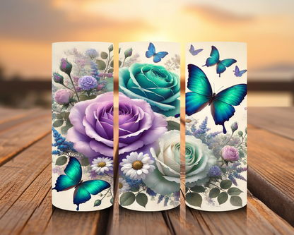 Impresiones de sublimación de aves y mariposas