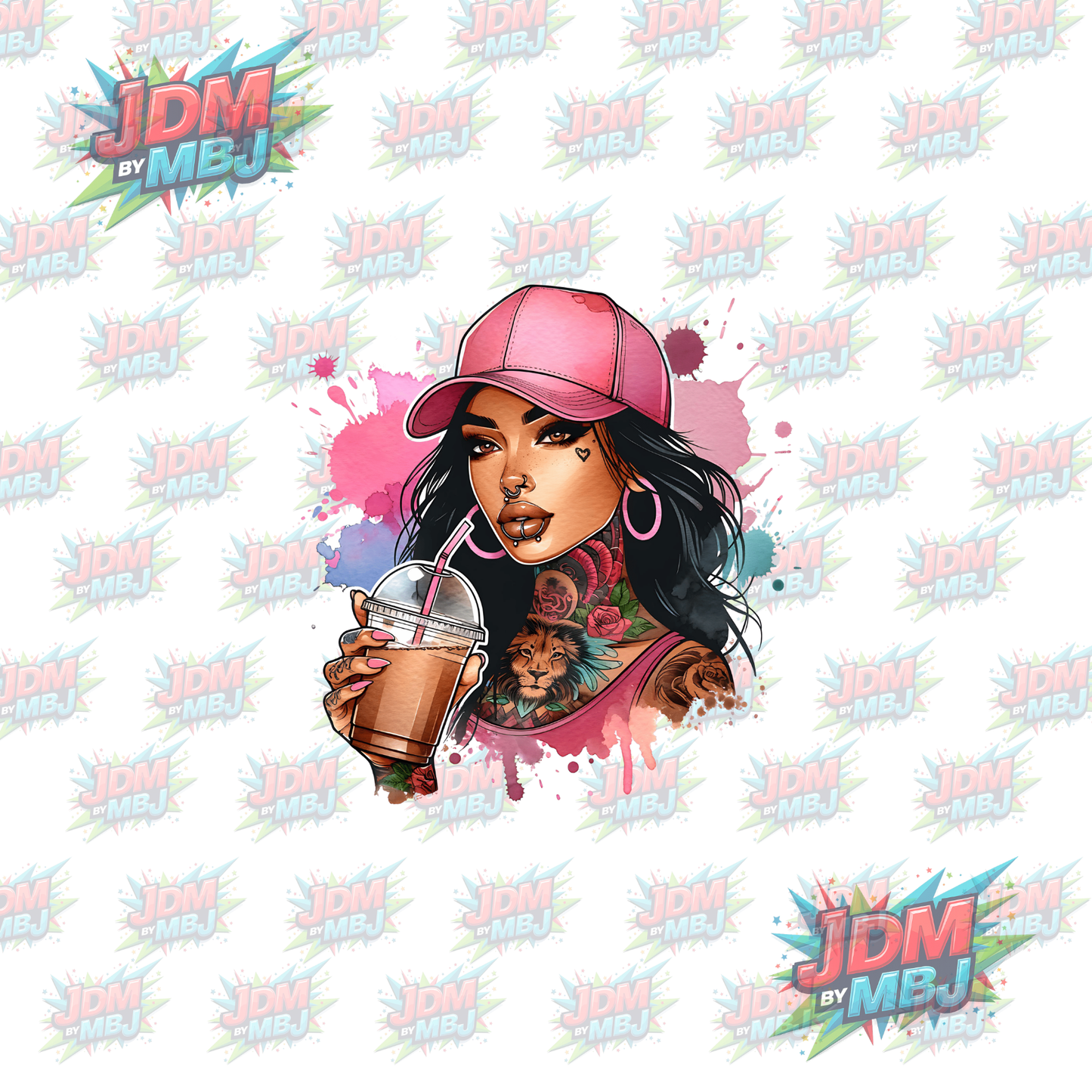 Iron On - Tattoo Girl DTF