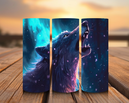 Inspirado en impresiones de sublimación de lobos