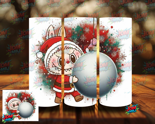 Inspired by Labubu Christmas Ball Sublimation Prints