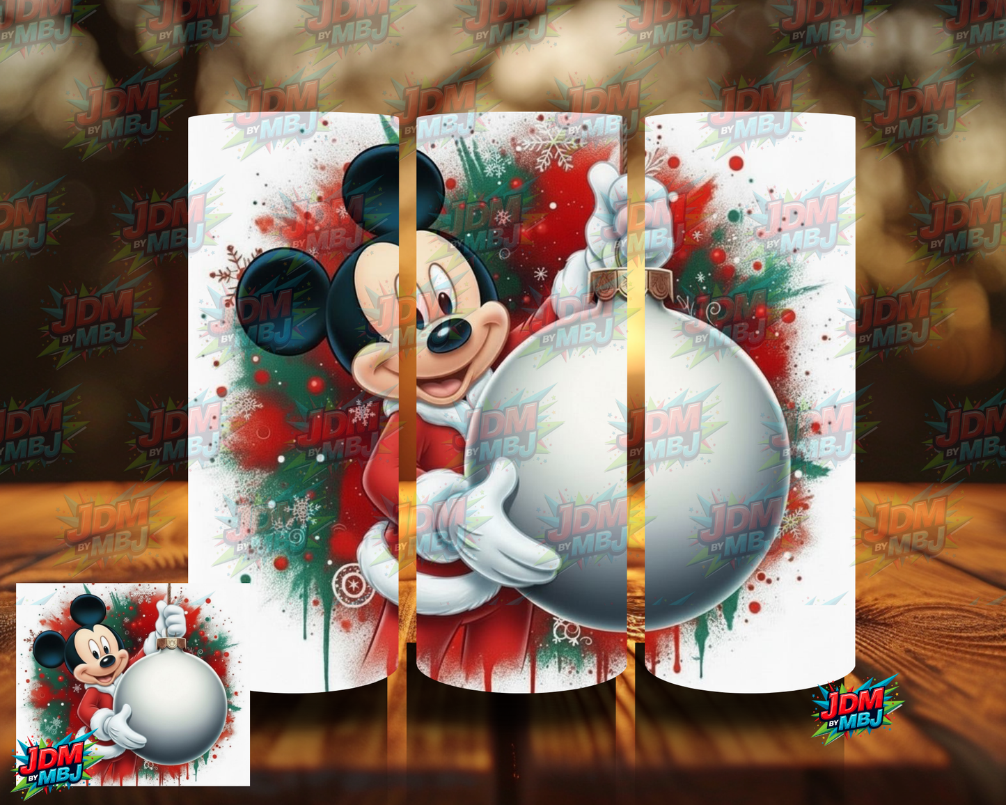 Inspired by Micky Christmas Ball Sublimation Prints