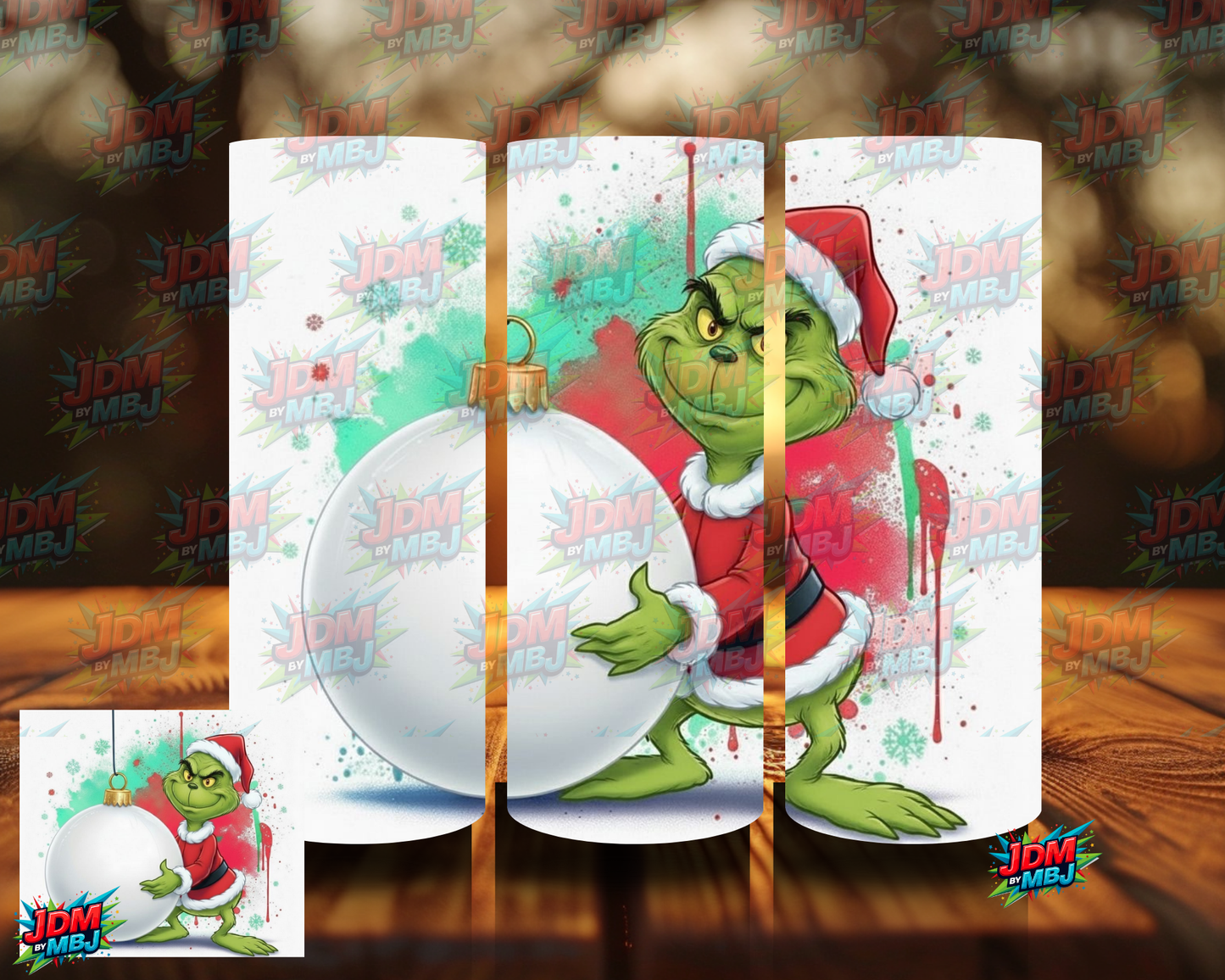 Inspired by Grinch Christmas Ball Sublimation Prints