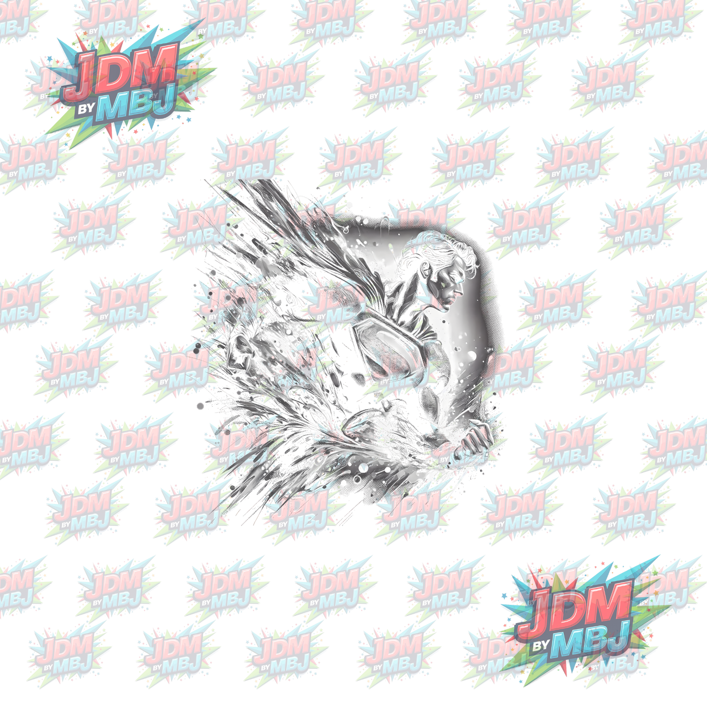 Iron On - Superhero Halftone DTF